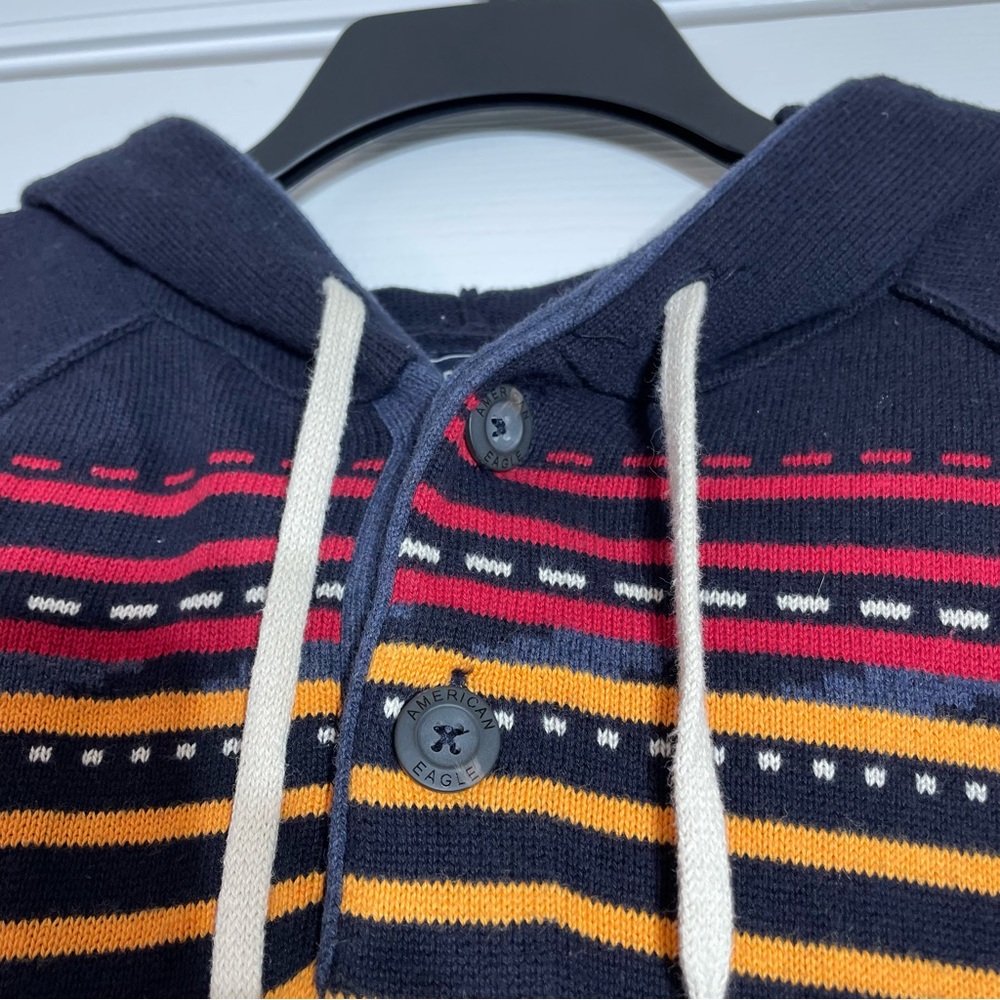 American Eagle Medium Hoodie Aztec Southwest Boho - Picture 4 of 9